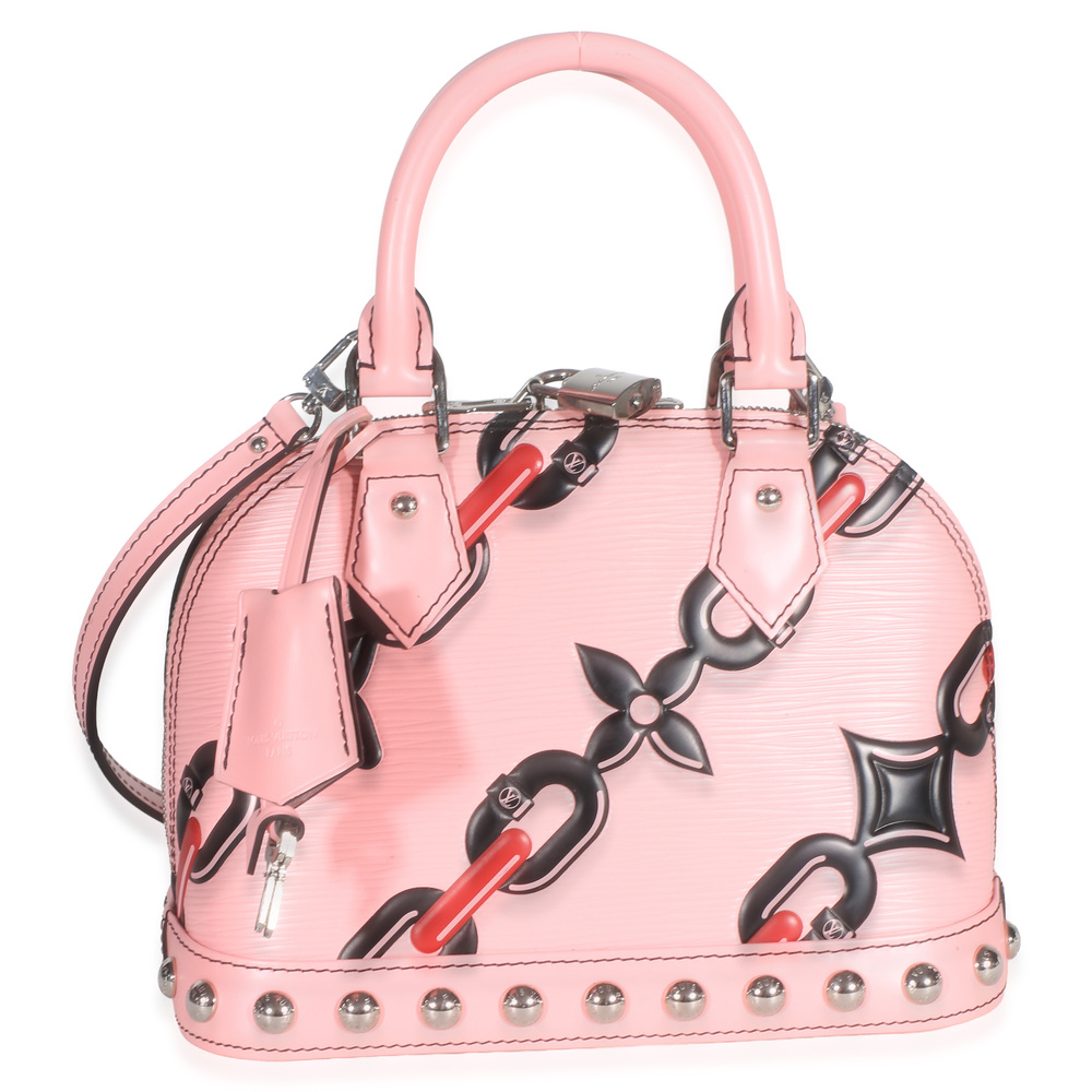 Louis Vuitton Pink Epi Chain Flower Alma BB